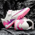 Sport si Outdoor - Echipament Sportiv - Incaltaminte sport - Pantofi sport - Ghete de fotbal pentru copii MBrands, 8.5 pentru teren sintetic, culoare alb 33 - Infinity.ro
