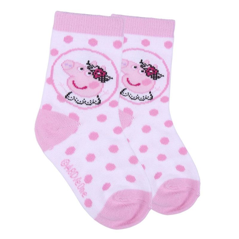 Fashion, accesorii si bijuterii - Copii - Lenjerie si pijamale copii - Sosete si dresuri copii - Set 5 Sosete bebe Peppa Pig, Multicolor, Marime 15/16 - Infinity.ro