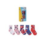 Fashion, accesorii si bijuterii - Copii - Lenjerie si pijamale copii - Sosete si dresuri copii - Set 5 sosete copii Minnie Mouse 2900001543, Multicolor, 31-34 EU - Infinity.ro