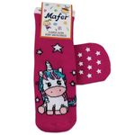 Fashion, accesorii si bijuterii - Copii - Lenjerie si pijamale copii - Sosete si dresuri copii - Set 6 sosete copii antiderapante, Mafer BAN6552, Multicolor, 3-4 ani 23-25 EU - Infinity.ro
