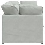 Casa si Gradina - Mobilier - Canapele si coltare - Canapele - Canapea modulara cu perne, gri deschis, catifea - Infinity.ro