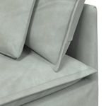 Casa si Gradina - Mobilier - Canapele si coltare - Canapele - Canapea modulara cu perne, gri deschis, catifea - Infinity.ro