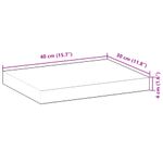 Casa si Gradina - Mobilier - Biblioteci si rafturi - Rafturi - Rafturi suspendate 3 buc. 40x30x4 cm lemn masiv acacia netratat, finisat în ulei - Infinity.ro