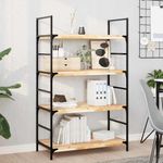 Casa si Gradina - Mobilier - Biblioteci si rafturi - Rafturi - Rafturi suspendate 4 buc. 80x40x4 cm lemn masiv acacia netratat, natural - Infinity.ro