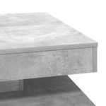 Casa si Gradina - Mobilier - Mese si birouri - Masute de cafea - Masuta cafea rotativa 360 grade, gri beton 70x70x34,5 cm - Infinity.ro