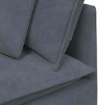 Casa si Gradina - Mobilier - Canapele si coltare - Canapele - Canapea modulara cu perne catifea gri inchis - Infinity.ro