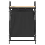 Casa si Gradina - Sanitare - Suporturi si accesorii baie - Accesorii baie - Cos de rufe 1 compartiment cu raft stejar sonoma - Infinity.ro