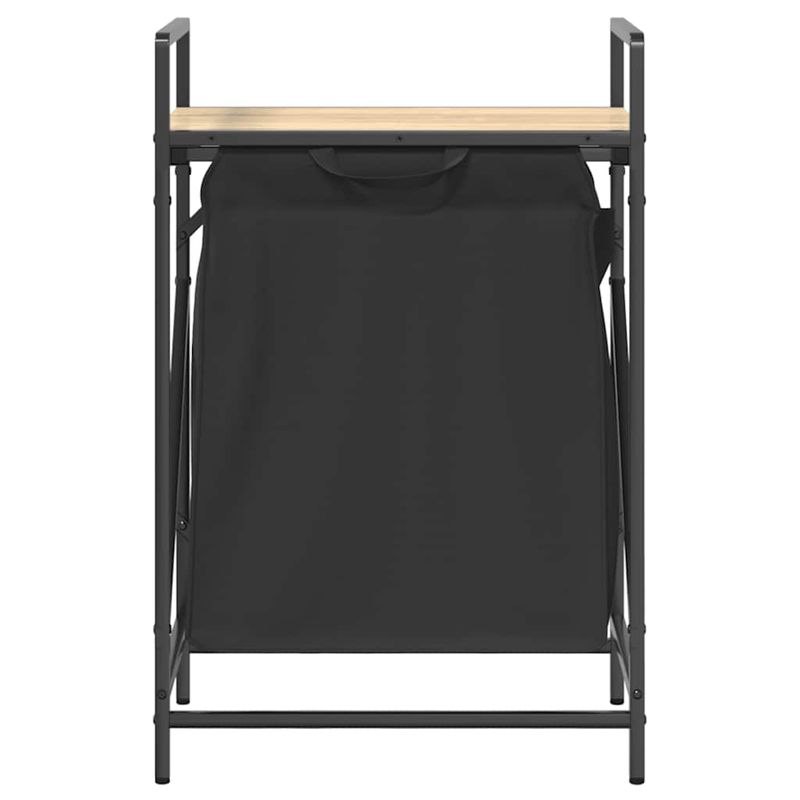 Casa si Gradina - Sanitare - Suporturi si accesorii baie - Accesorii baie - Cos de rufe 1 compartiment cu raft stejar sonoma - Infinity.ro