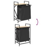 Casa si Gradina - Sanitare - Suporturi si accesorii baie - Accesorii baie - Cos de rufe 1 compartiment cu raft stejar sonoma - Infinity.ro