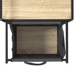 Casa si Gradina - Sanitare - Suporturi si accesorii baie - Accesorii baie - Cos de rufe 1 compartiment cu raft stejar sonoma - Infinity.ro