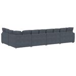 Casa si Gradina - Mobilier - Canapele si coltare - Canapele - Canapea modulara cu perne catifea gri inchis - Infinity.ro