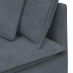 Casa si Gradina - Mobilier - Canapele si coltare - Canapele - Canapea modulara cu perne catifea gri inchis - Infinity.ro
