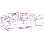 Casa si Gradina - Mobilier - Canapele si coltare - Canapele - Canapea modulara cu perne catifea gri inchis - Infinity.ro
