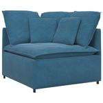 Casa si Gradina - Mobilier - Canapele si coltare - Canapele - Canapea modulara cu perne, albastru, catifea - Infinity.ro