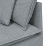 Casa si Gradina - Mobilier - Canapele si coltare - Canapele - Canapea modulara cu perne, gri deschis, textil - Infinity.ro