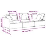 Casa si Gradina - Mobilier - Canapele si coltare - Canapele - Canapea modulara cu perne, gri deschis, textil - Infinity.ro