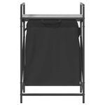 Casa si Gradina - Sanitare - Suporturi si accesorii baie - Accesorii baie - Cos de rufe 1 compartiment cu raft sonoma gri - Infinity.ro