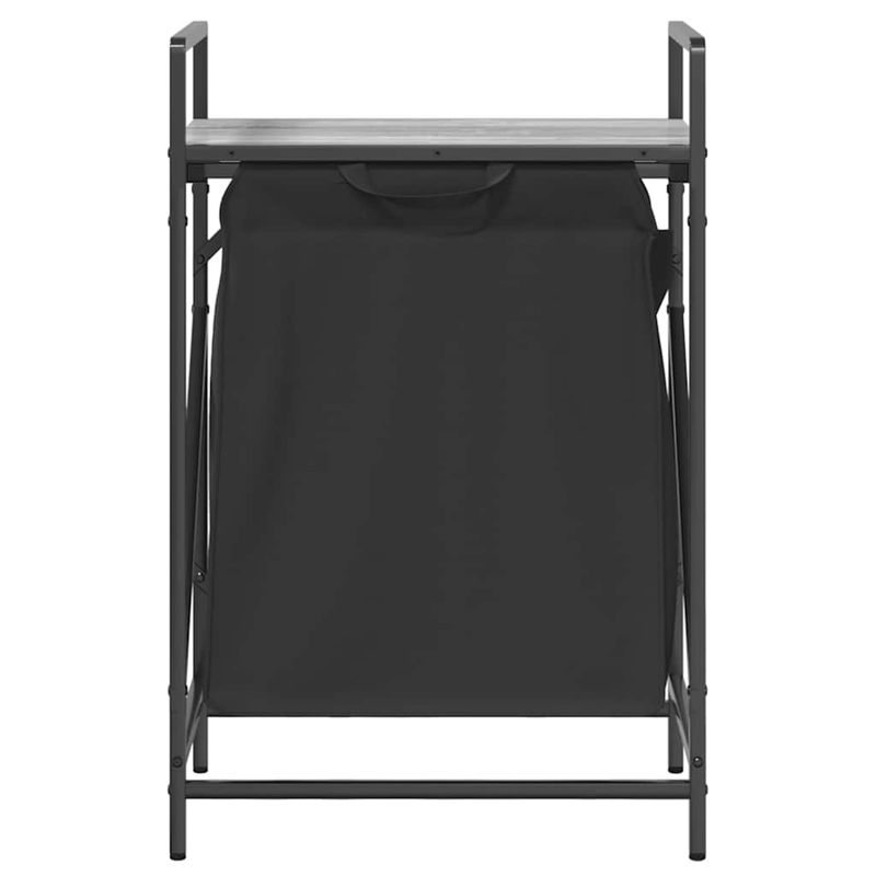 Casa si Gradina - Sanitare - Suporturi si accesorii baie - Accesorii baie - Cos de rufe 1 compartiment cu raft sonoma gri - Infinity.ro