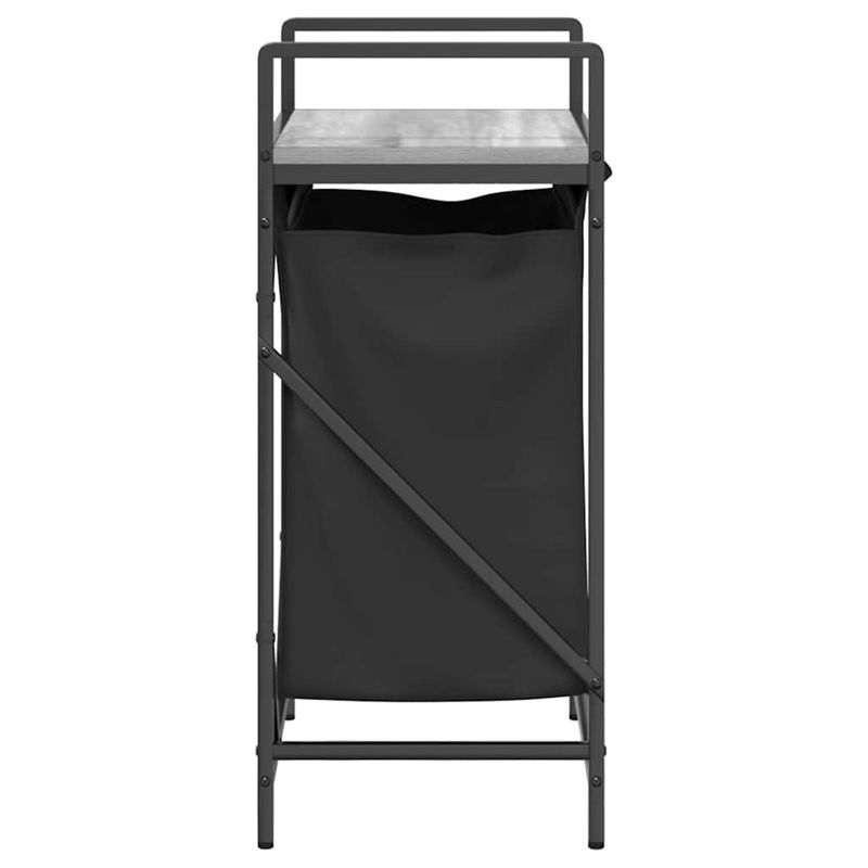 Casa si Gradina - Sanitare - Suporturi si accesorii baie - Accesorii baie - Cos de rufe 1 compartiment cu raft sonoma gri - Infinity.ro