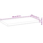 Casa si Gradina - Mobilier - Biblioteci si rafturi - Rafturi - Rafturi suspendate 2 buc. 80x40x4 cm lemn masiv acacia netratat - Infinity.ro