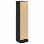 Casa si Gradina - Mobilier - Mobilier baie - Comode baie - Dulap de baie cu suport role, negru, 20,5x22x90 cm - Infinity.ro