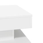 Casa si Gradina - Mobilier - Mese si birouri - Masute de cafea - Masuta cafea rotativa 360 grade, alb 50x50x34,5 cm - Infinity.ro
