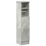 Casa si Gradina - Mobilier - Mobilier baie - Comode baie - Dulap de baie cu suport role, gri beton, 20,5x22x90 cm - Infinity.ro