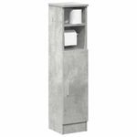 Casa si Gradina - Mobilier - Mobilier baie - Comode baie - Dulap de baie cu suport role, gri beton, 20,5x22x90 cm - Infinity.ro