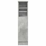 Casa si Gradina - Mobilier - Mobilier baie - Comode baie - Dulap de baie cu suport role, gri beton, 20,5x22x90 cm - Infinity.ro