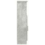 Casa si Gradina - Mobilier - Mobilier baie - Comode baie - Dulap de baie cu suport role, gri beton, 20,5x22x90 cm - Infinity.ro