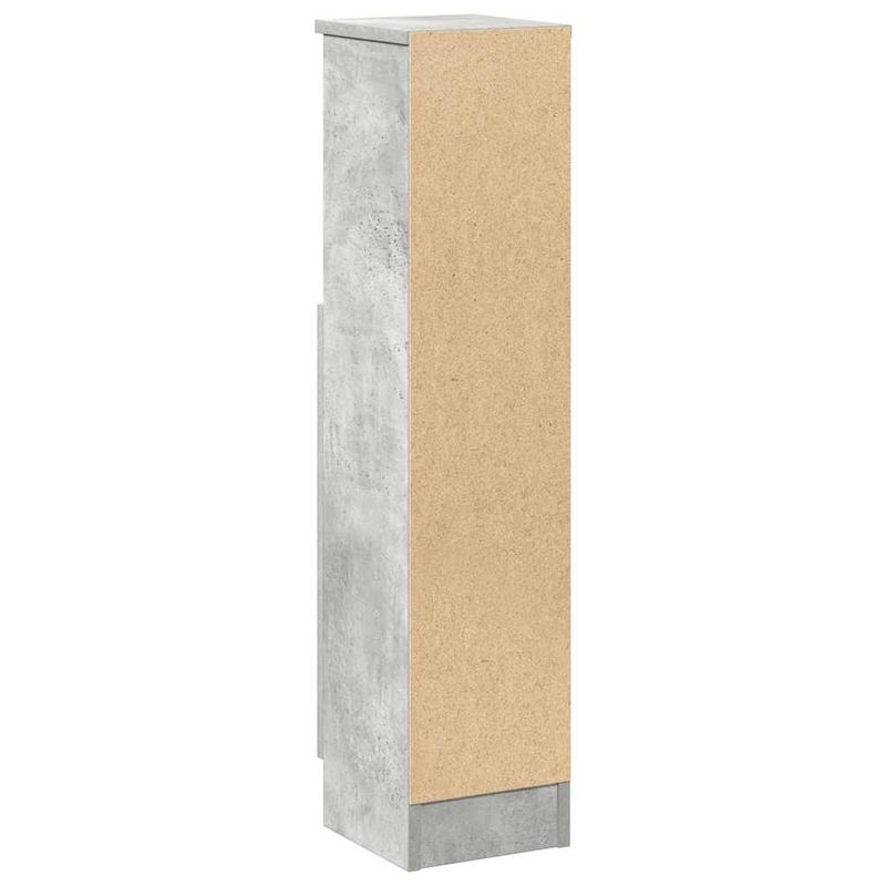 Casa si Gradina - Mobilier - Mobilier baie - Comode baie - Dulap de baie cu suport role, gri beton, 20,5x22x90 cm - Infinity.ro