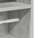 Casa si Gradina - Mobilier - Mobilier baie - Comode baie - Dulap de baie cu suport role, gri beton, 20,5x22x90 cm - Infinity.ro