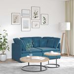 Casa si Gradina - Mobilier - Canapele si coltare - Canapele - Canapea modulara cu perne, albastru, catifea - Infinity.ro