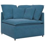 Casa si Gradina - Mobilier - Canapele si coltare - Canapele - Canapea modulara cu perne, albastru, catifea - Infinity.ro