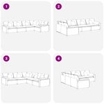 Casa si Gradina - Mobilier - Canapele si coltare - Canapele - Canapea modulara cu perne, albastru, catifea - Infinity.ro