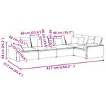 Casa si Gradina - Mobilier - Canapele si coltare - Canapele - Canapea modulara cu perne, albastru, catifea - Infinity.ro