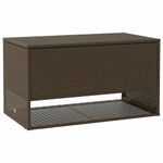 Casa si Gradina - Gradina si terasa - Mobilier exterior - Dulapuri si lazi depozitare exterior - Cutie de perne de exterior maro 100x55x55,5 cm Poly Rattan - Infinity.ro
