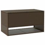 Casa si Gradina - Gradina si terasa - Mobilier exterior - Dulapuri si lazi depozitare exterior - Cutie de perne de exterior maro 100x55x55,5 cm Poly Rattan - Infinity.ro