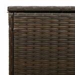 Casa si Gradina - Gradina si terasa - Mobilier exterior - Dulapuri si lazi depozitare exterior - Cutie de perne de exterior maro 100x55x55,5 cm Poly Rattan - Infinity.ro