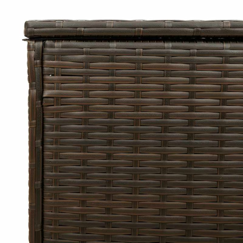 Casa si Gradina - Gradina si terasa - Mobilier exterior - Dulapuri si lazi depozitare exterior - Cutie de perne de exterior maro 100x55x55,5 cm Poly Rattan - Infinity.ro