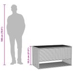 Casa si Gradina - Gradina si terasa - Mobilier exterior - Dulapuri si lazi depozitare exterior - Cutie de perne de exterior maro 100x55x55,5 cm Poly Rattan - Infinity.ro