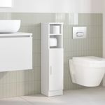 Casa si Gradina - Mobilier - Mobilier baie - Comode baie - Dulap de baie cu suport role, alb, 20,5x22x90 cm - Infinity.ro