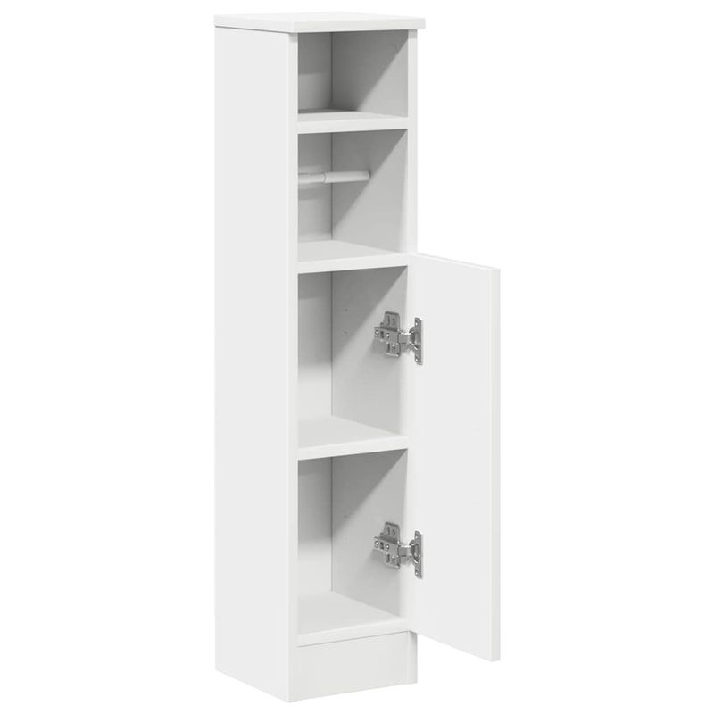 Casa si Gradina - Mobilier - Mobilier baie - Comode baie - Dulap de baie cu suport role, alb, 20,5x22x90 cm - Infinity.ro
