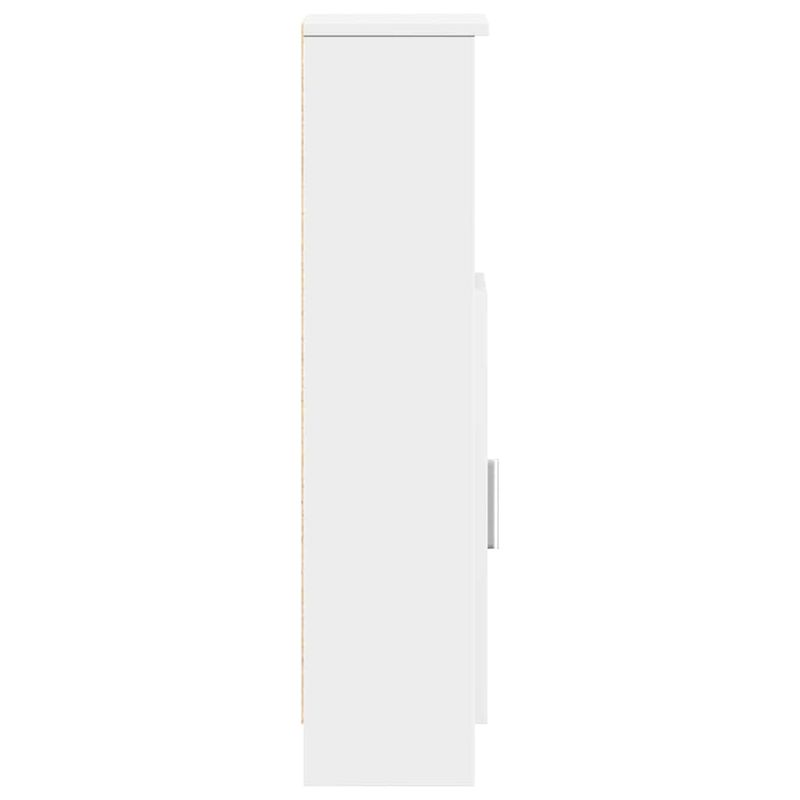 Casa si Gradina - Mobilier - Mobilier baie - Comode baie - Dulap de baie cu suport role, alb, 20,5x22x90 cm - Infinity.ro