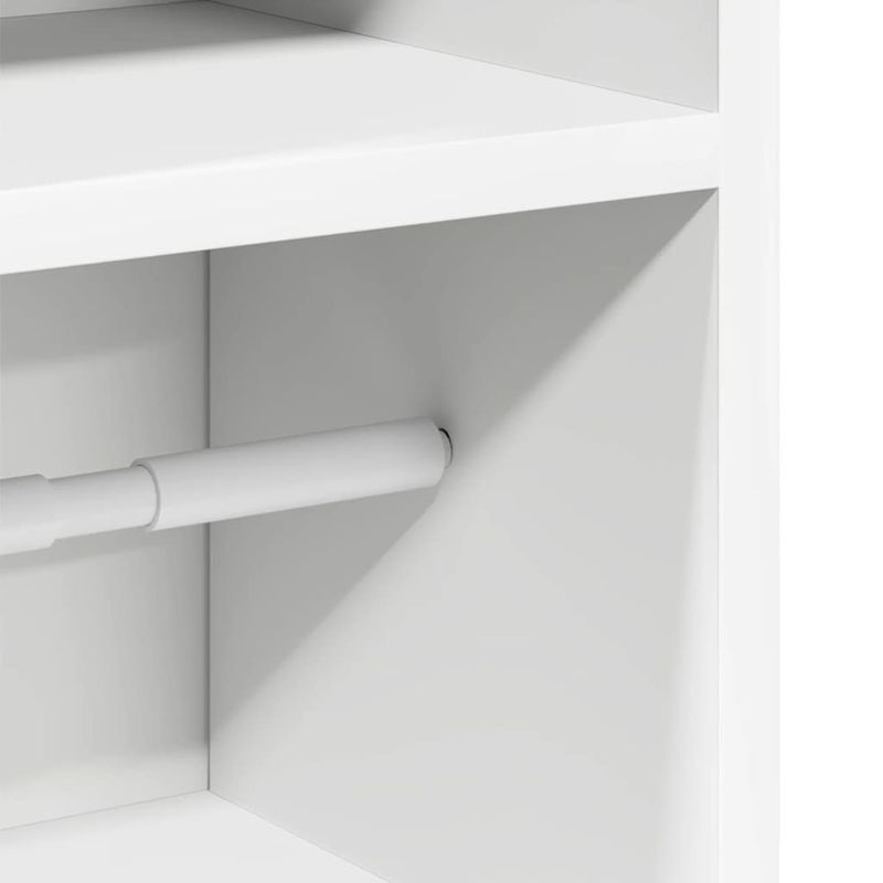 Casa si Gradina - Mobilier - Mobilier baie - Comode baie - Dulap de baie cu suport role, alb, 20,5x22x90 cm - Infinity.ro