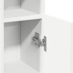 Casa si Gradina - Mobilier - Mobilier baie - Comode baie - Dulap de baie cu suport role, alb, 20,5x22x90 cm - Infinity.ro