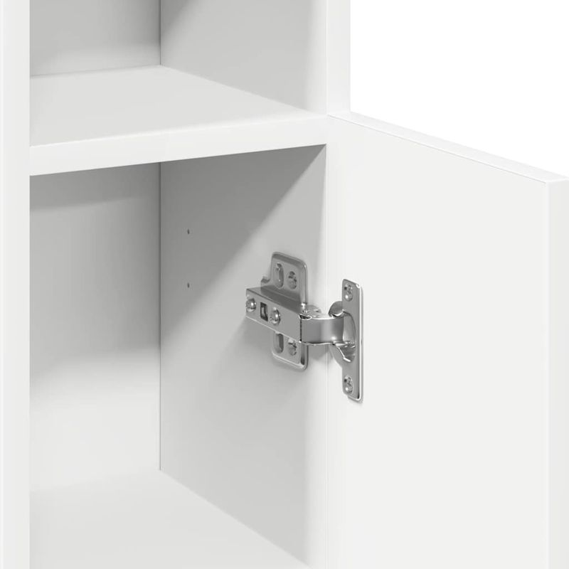 Casa si Gradina - Mobilier - Mobilier baie - Comode baie - Dulap de baie cu suport role, alb, 20,5x22x90 cm - Infinity.ro