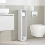 Casa si Gradina - Mobilier - Mobilier baie - Comode baie - Dulap de baie cu suport role, alb, 20,5x20x90 cm - Infinity.ro