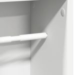 Casa si Gradina - Mobilier - Mobilier baie - Comode baie - Dulap de baie cu suport role, alb, 20,5x20x90 cm - Infinity.ro