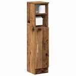 Casa si Gradina - Mobilier - Mobilier baie - Comode baie - Dulap de baie cu suport role, lemn vechi, 20,5x22x90 cm - Infinity.ro